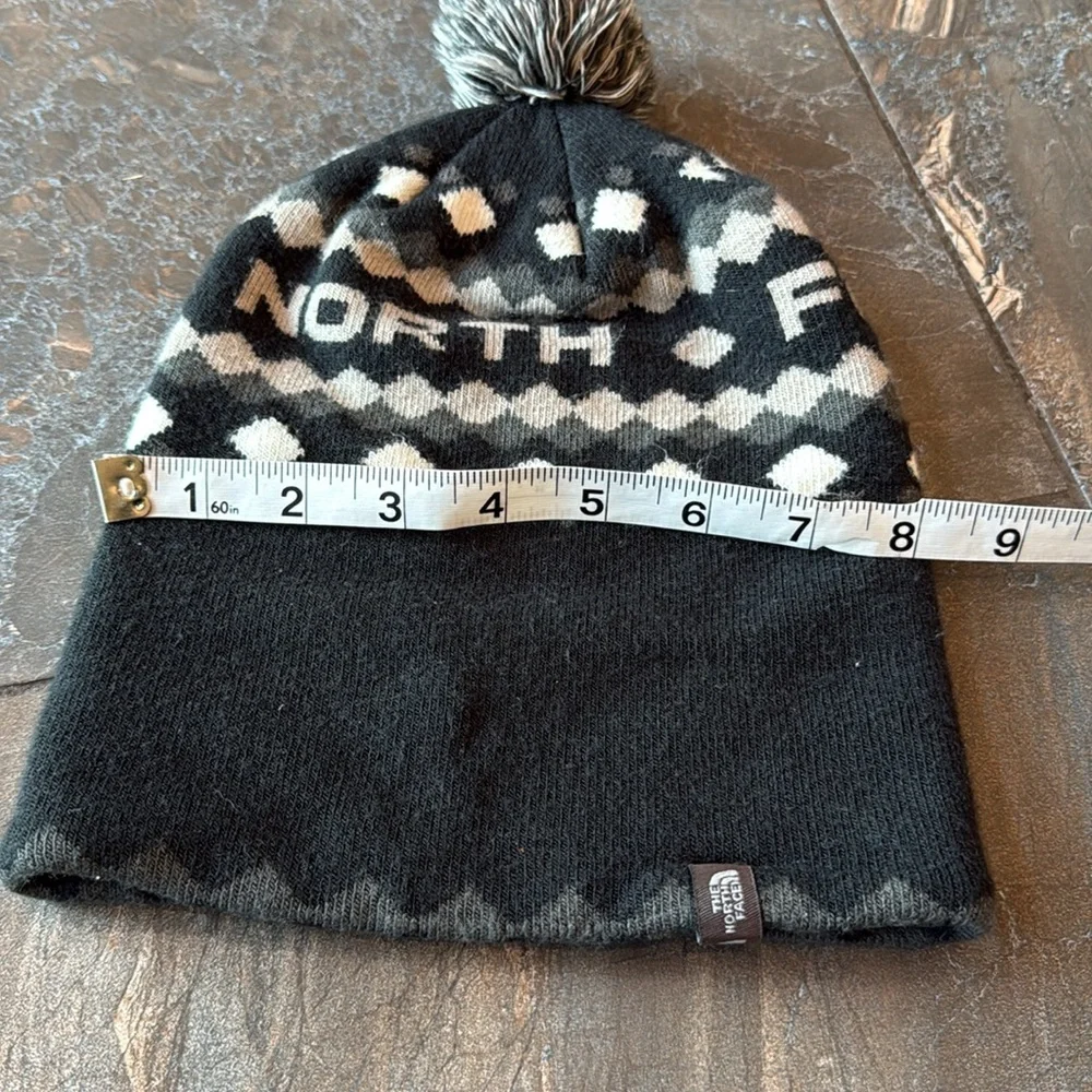 The North Face Kids' Monochrome Pom Beanie Hat